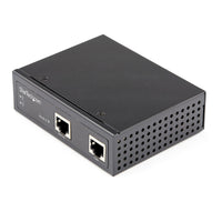 StarTech.com Industrial Gigabit Ethernet PoE Injector - 30W 802.3at PoE+ Midspan 48V-56VDC DIN Rail Power Over Ethernet Injector Adapter - -40C to +75C Cameras/Sensors/WiFi Access - TAA