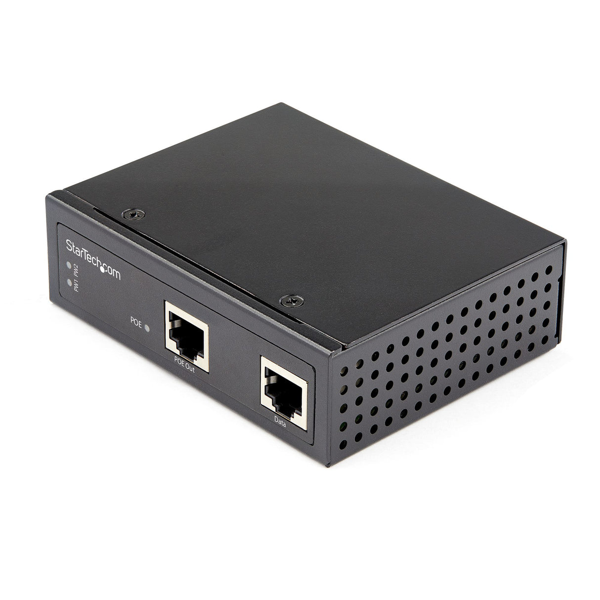StarTech.com Industrial Gigabit PoE Injector - High Speed/High Power 90W - 802.3bt PoE++ 52V-56VDC DIN Rail UPoE/Ultra Power Over Ethernet Injector Adapter -40C to +75C Rugged - TAA