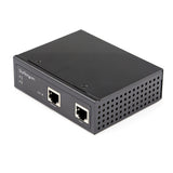 StarTech.com Industrial Gigabit PoE Injector - High Speed/High Power 90W - 802.3bt PoE++ 52V-56VDC DIN Rail UPoE/Ultra Power Over Ethernet Injector Adapter -40C to +75C Rugged - TAA