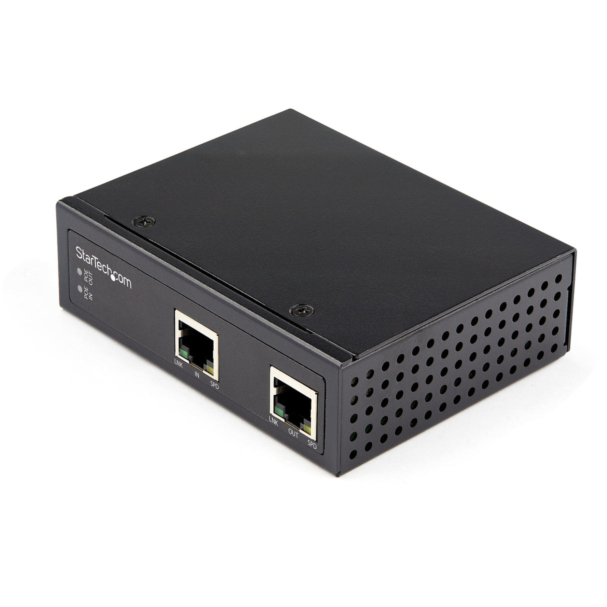 StarTech.com Industrial Single Port Gigabit PoE Extender - 60W 802.3bt PoE /PoE+/ PoE++ - 100m/ 330ft - Power Over Ethernet Network Range Extender - IP-30 - -40C to +75C - TAA