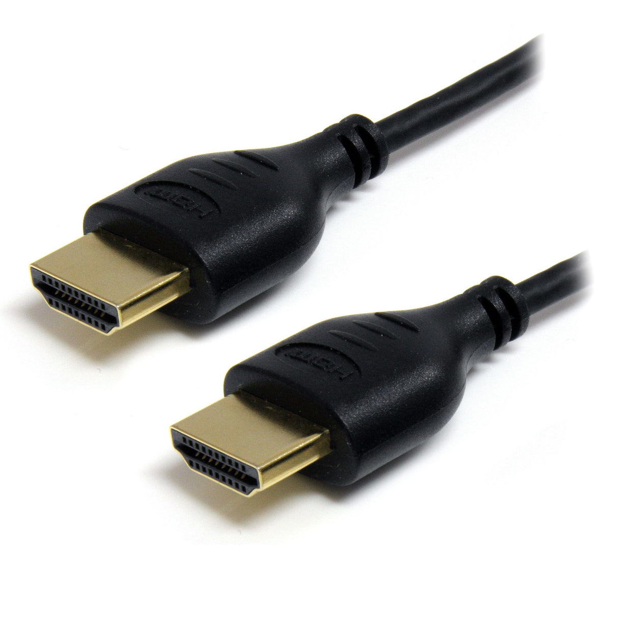 StarTech.com 3ft (91cm) Slim HDMI Cable, 4K High Speed HDMI Cable with Ethernet, 4K 30Hz UHD HDMI Cord, 10.2 Gbps Bandwidth, HDMI 1.4 Video / Display Cable 36AWG, HDCP 1.4 - Thin HDMI Cable