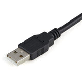 StarTech.com 6ft (1.8m) 1-Port FTDI USB to Serial RS232 Adapter Cable with COM Retention, USB to RS232 Adapter - TAA