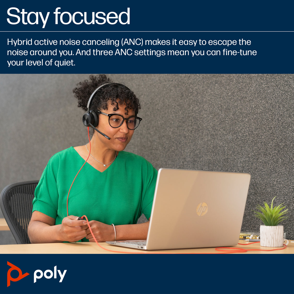 HP Poly Blackwire 8225 USB-C Headset