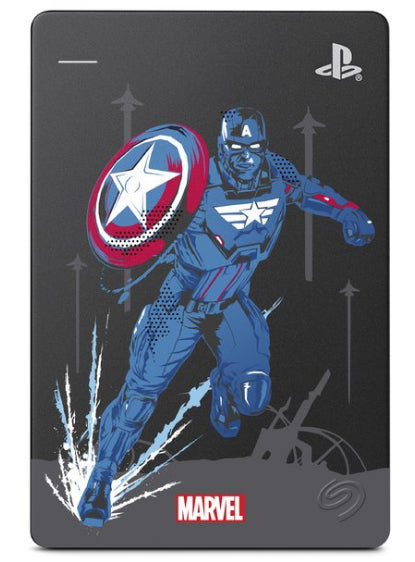 Seagate Game Drive Marvel's Avengers Limited Edition - Captain America external hard drive 2 TB 2.5" USB Type-A 3.2 Gen 1 (3.1 Gen 1) Multicolour