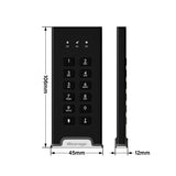 iStorage diskAshur M² SSD 2TB | Secure Portable Solid State Drive | FIPS 140-3 Level 3 Compliant | Common Criteria EAL 5+ | OS & Platform Independent |GDPR, TAA Compliant|Brute force hack defence | Dust/Water Resistant