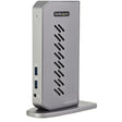 StarTech.com USB-C USB-A Dock - Hybrid Universal USB 3.0 Docking Station for USB-C or USB-A Laptop - Dual Monitor 4K 60Hz HDMI/DisplayPort - 6x USB-A, GbE - USB 5Gbps - Windows/Mac