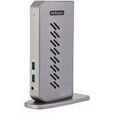 StarTech.com USB-C USB-A Dock - Hybrid Universal USB 3.0 Docking Station for USB-C or USB-A Laptop - Dual Monitor 4K 60Hz HDMI/DisplayPort - 6x USB-A, GbE - USB 5Gbps - Windows/Mac