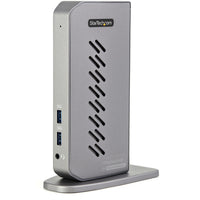 StarTech.com USB-C USB-A Dock - Hybrid Universal USB 3.0 Docking Station for USB-C or USB-A Laptop - Dual Monitor 4K 60Hz HDMI/DisplayPort - 6x USB-A, GbE - USB 5Gbps - Windows/Mac