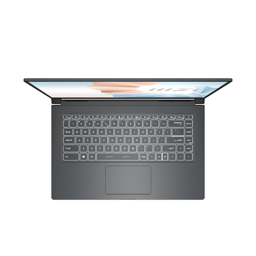MSI Modern 15 A11M-201CA Intel® Core™ i7 i7-1165G7 Laptop 39.6 cm (15.6") Full HD 16 GB DDR4-SDRAM 512 GB SSD Wi-Fi 6 (802.11ax) Windows 10 Home Grey
