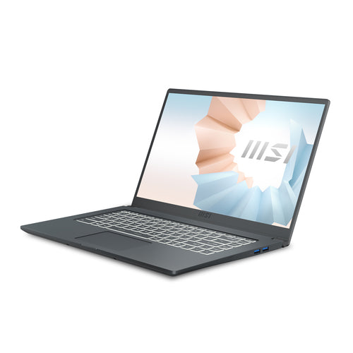 MSI Modern 15 A11M-098CA Intel® Core™ i5 i5-1135G7 Laptop 39.6 cm (15.6") Full HD 16 GB DDR4-SDRAM 512 GB SSD Wi-Fi 6 (802.11ax) Windows 10 Home Grey
