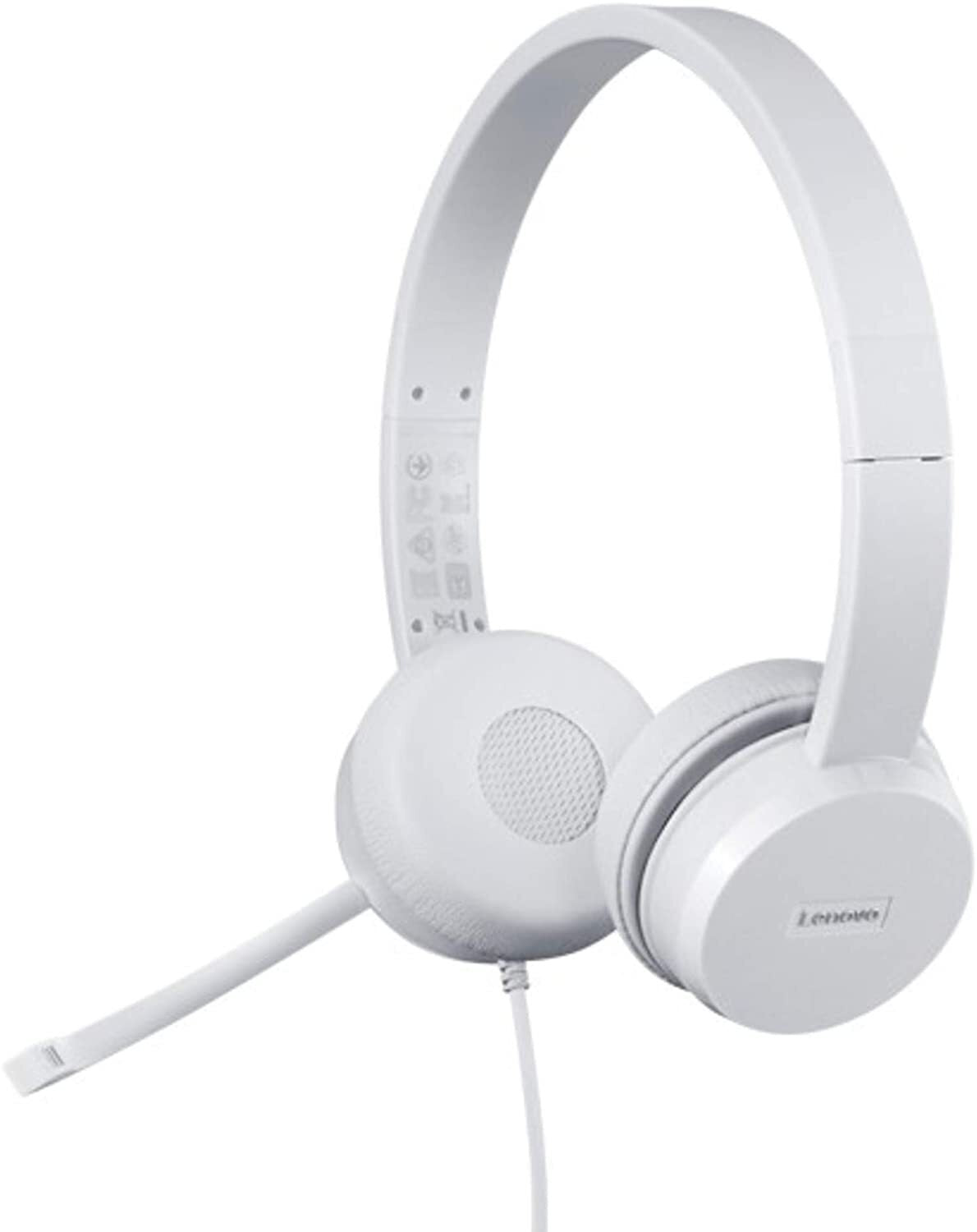 Lenovo 110 Headset Wired Head-band Office/Call center USB Type-A Grey