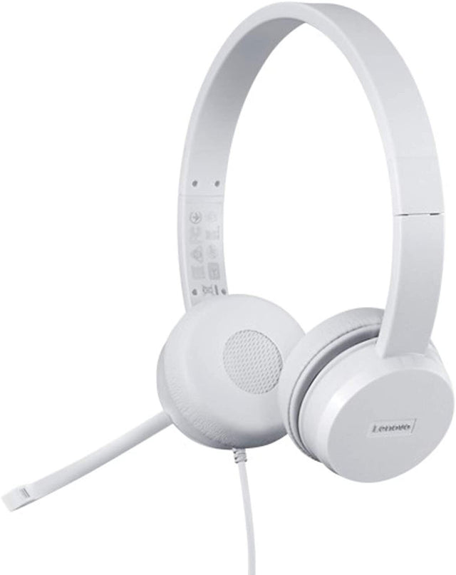 Lenovo 110 Headset Wired Head-band Office/Call center USB Type-A Grey