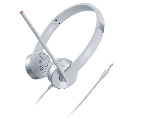 Lenovo 100 Headset Wired Head-band Office/Call center Silver