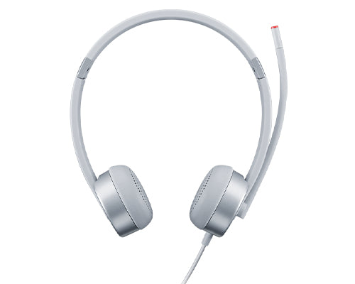 Lenovo 100 Headset Wired Head-band Office/Call center Silver