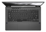 ASUS ROG Zephyrus G14 GA401QE-DB71-CA laptop AMD Ryzen™ 7 5800HS 35.6 cm (14") Wide Quad HD 16 GB DDR4-SDRAM 512 GB SSD NVIDIA GeForce RTX 3050 Ti Wi-Fi 6 (802.11ax) Windows 10 Home Grey