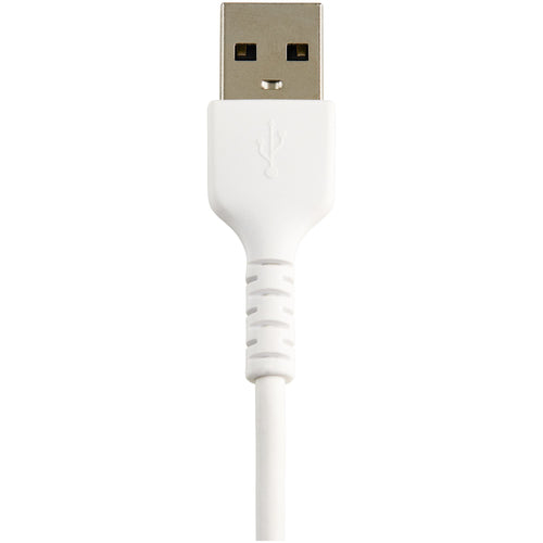 StarTech.com 12inch (30cm) Durable White USB-A to Lightning Cable - Heavy Duty Rugged Aramid Fiber USB Type A to Lightning Charger/Sync Power Cord - Apple MFi Certified iPad/iPhone 12