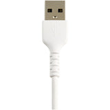 StarTech.com 12inch (30cm) Durable White USB-A to Lightning Cable - Heavy Duty Rugged Aramid Fiber USB Type A to Lightning Charger/Sync Power Cord - Apple MFi Certified iPad/iPhone 12