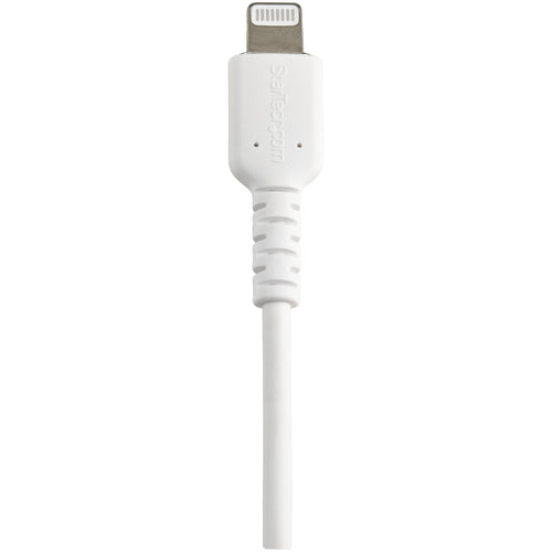 StarTech.com 12inch (30cm) Durable White USB-A to Lightning Cable - Heavy Duty Rugged Aramid Fiber USB Type A to Lightning Charger/Sync Power Cord - Apple MFi Certified iPad/iPhone 12