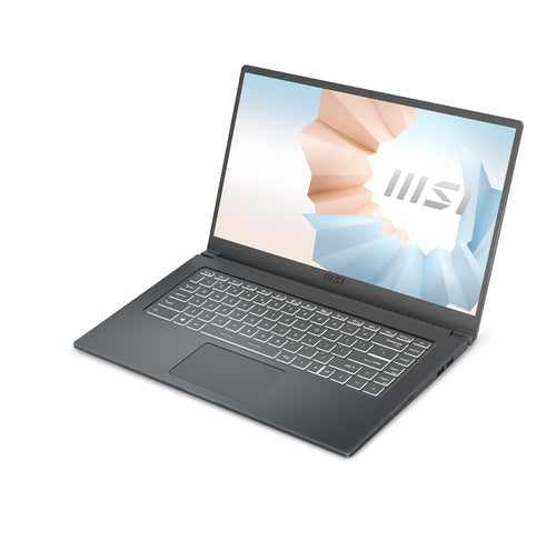 MSI Modern 15 A11M-201CA Intel® Core™ i7 i7-1165G7 Laptop 39.6 cm (15.6") Full HD 16 GB DDR4-SDRAM 512 GB SSD Wi-Fi 6 (802.11ax) Windows 10 Home Grey