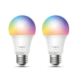 TP-Link Tapo Smart Wi-Fi Light Bulb, Multicolor, E27, 2-Pack
