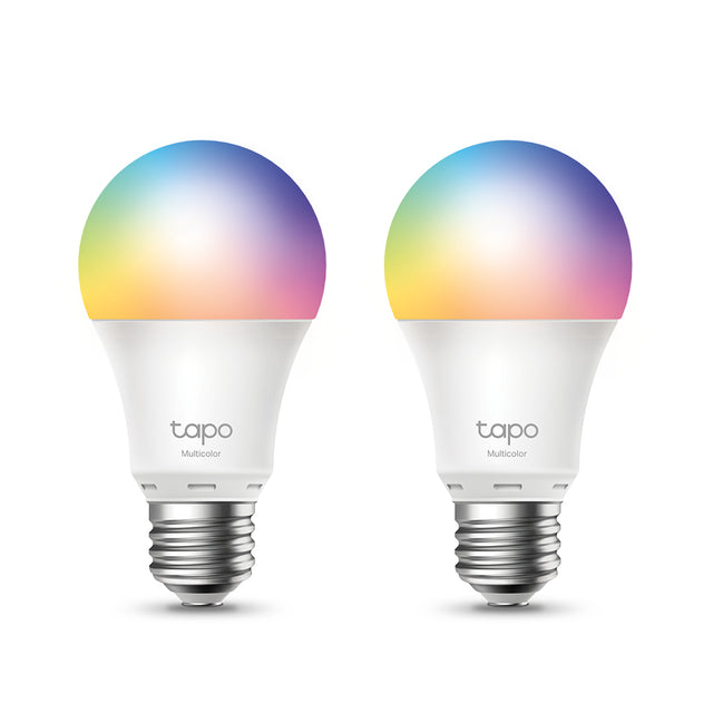 TP-Link Tapo Smart Wi-Fi Light Bulb, Multicolor, E27, 2-Pack