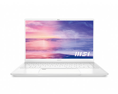 MSI Prestige 14 A11SC-208CA Intel® Core™ i7 i7-1195G7 Laptop 35.6 cm (14") Full HD 16 GB LPDDR4x-SDRAM 512 GB SSD NVIDIA® GeForce® GTX 1650 Max-Q Wi-Fi 6E (802.11ax) Windows 11 Home White