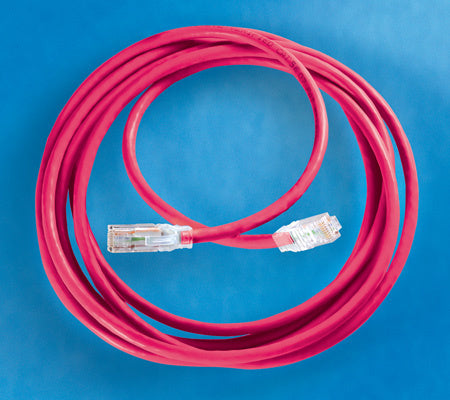 Legrand Clarity CAT5E Modular Patch Cord, 5 ft, Red