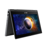 ASUS BR1100FKA-XS04T laptop Intel® Celeron® N N4500 Hybrid (2-in-1) 29.5 cm (11.6") Touchscreen HD 4 GB DDR4-SDRAM 128 GB eMMC Wi-Fi 5 (802.11ac) Windows 10 Pro Grey