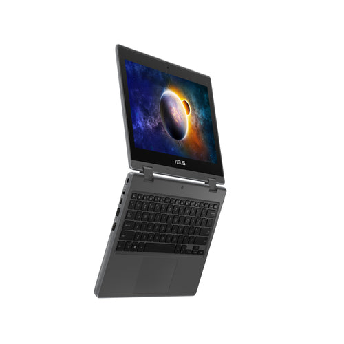 ASUS BR1100FKA-XS04T laptop Intel® Celeron® N N4500 Hybrid (2-in-1) 29.5 cm (11.6") Touchscreen HD 4 GB DDR4-SDRAM 128 GB eMMC Wi-Fi 5 (802.11ac) Windows 10 Pro Grey