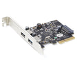 StarTech.com 2-Port USB PCIe Card with 10Gbps/port - USB 3.2 Gen 2 Type-A PCI Express 3.0 x4 Host Controller Expansion Card - Add-On Adapter Card - Full/Low Profile - Windows & Linux