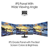 MSI Pro MP242 23.8 Inch Monitor, Full HD (1920 x 1080), 75Hz, IPS, 5ms, HDMI, VGA, Built-in Speakers, Anti-Glare, Anti-Flicker, Less Blue light, TÜV Certified, VESA, Kensington, Black
