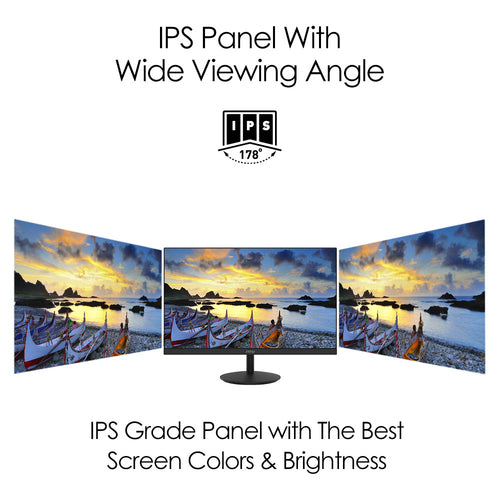 MSI Pro MP271 27 Inch Monitor, Full HD (1920 x 1080), 75Hz, IPS, 5ms, HDMI, VGA, Built-in Speakers, Anti-Glare, Anti-Flicker, Less Blue light, TÜV Certified, VESA, Kensington, Black