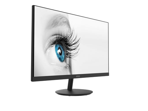 MSI Pro MP271 27 Inch Monitor, Full HD (1920 x 1080), 75Hz, IPS, 5ms, HDMI, VGA, Built-in Speakers, Anti-Glare, Anti-Flicker, Less Blue light, TÜV Certified, VESA, Kensington, Black