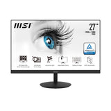 MSI Pro MP271 27 Inch Monitor, Full HD (1920 x 1080), 75Hz, IPS, 5ms, HDMI, VGA, Built-in Speakers, Anti-Glare, Anti-Flicker, Less Blue light, TÜV Certified, VESA, Kensington, Black