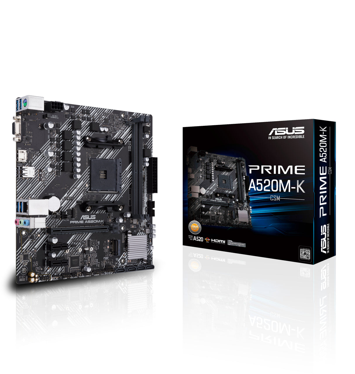 ASUS PRIME A520M-K AMD A520 Socket AM4 micro ATX