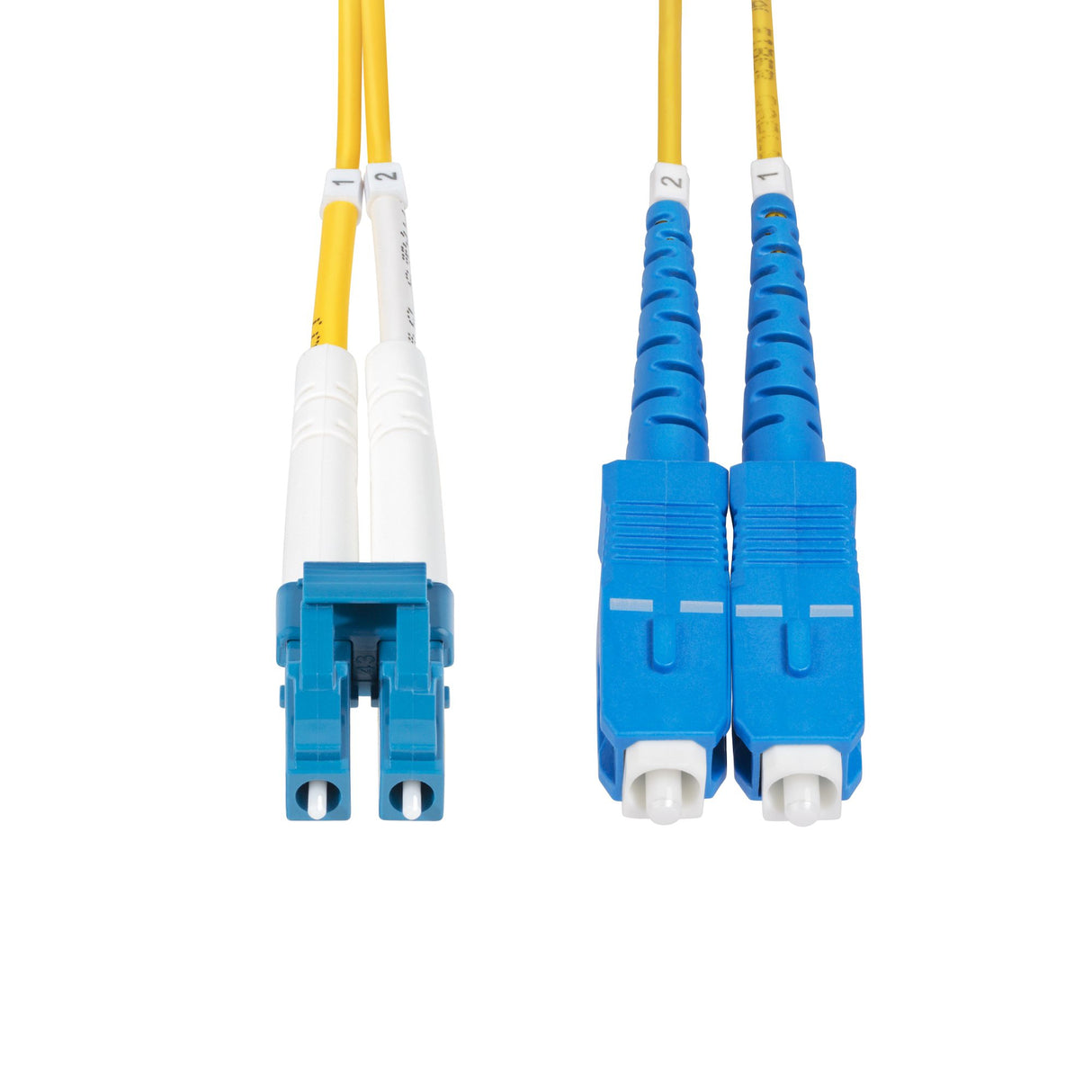 StarTech.com 5m (16.4ft) LC to SC (UPC) OS2 Single Mode Duplex Fiber Optic Cable, 9/125µm, 100G, Bend Insensitive, Low Insertion Loss - LSZH Fiber Jumper Cord