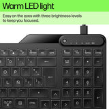 HP 400 Backlit Wired Keyboard
