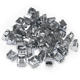 StarTech.com 50-Pack 10-32 Square Hole Cage Nuts and Installation Tool for 19" or 10" Server Racks, Cabinets and Enclosures, Black - TAA