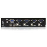 StarTech.com 4 Port Professional VGA USB KVM Switch with Hub - TAA