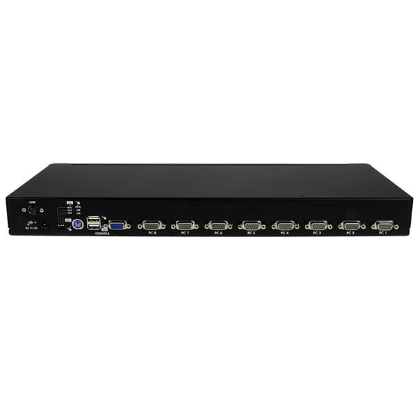 StarTech.com 8 Port 1U Rackmount USB PS/2 KVM Switch with OSD - TAA
