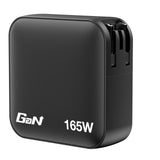 Verbatim Mini GaN Charger 165W 4 Port US plug with EU and UK adaptors