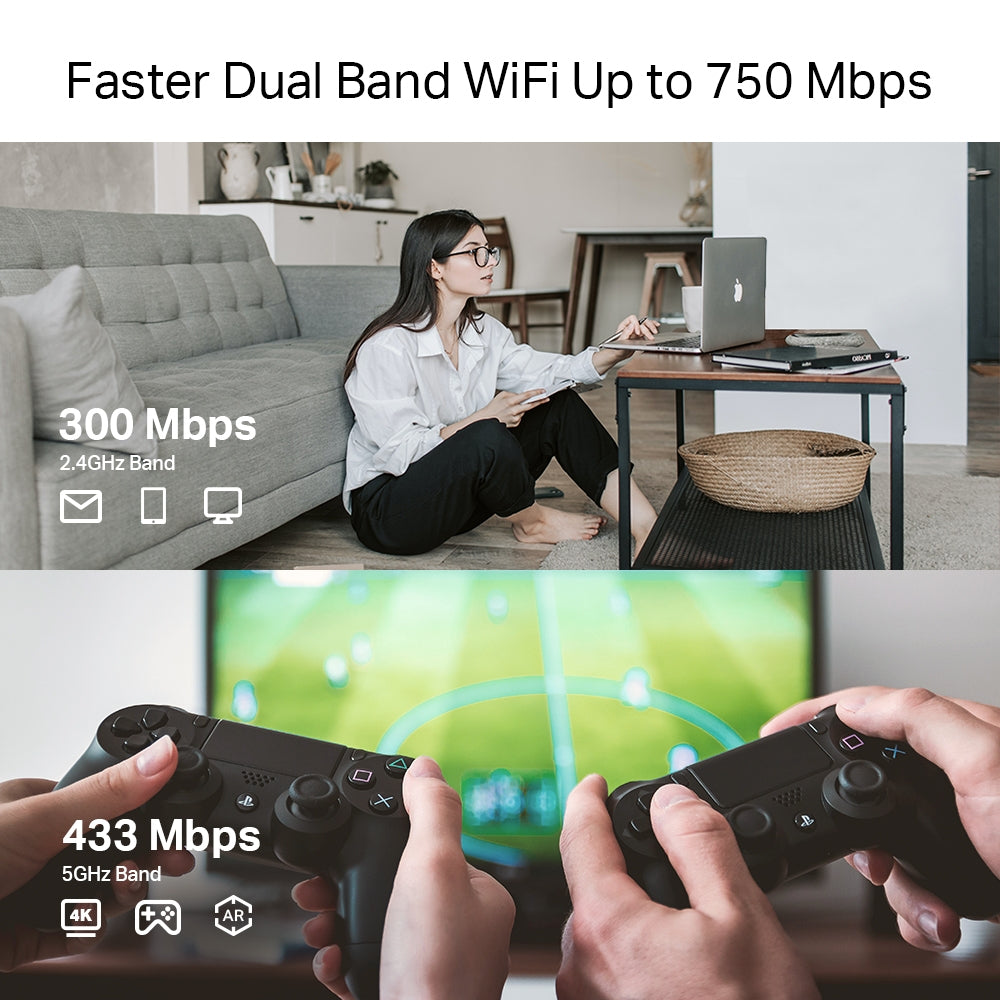 TP-Link AC750 Mesh Wi-Fi Range Extender