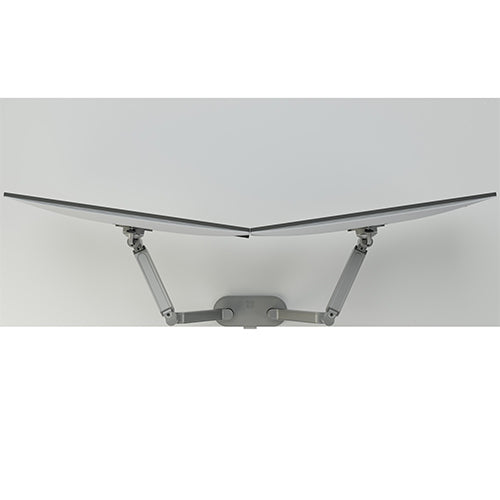 Chief Konc?sTM Monitor Arm Mount, Dual, Silver