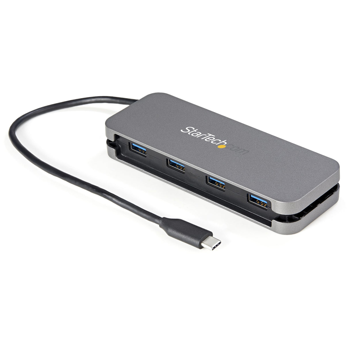 StarTech.com 4 Port USB C Hub - 4x USB-A - USB 3.0 Type-C Hub - USB 3.2 Gen 1 (5Gbps) - Bus Powered Portable USB-C to USB-A Adapter Laptop Hub - 11.2" (28.5cm) Cable w/ Cable Management