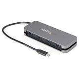 StarTech.com 4 Port USB C Hub - 4x USB-A - USB 3.0 Type-C Hub - USB 3.2 Gen 1 (5Gbps) - Bus Powered Portable USB-C to USB-A Adapter Laptop Hub - 11.2" (28.5cm) Cable w/ Cable Management