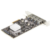StarTech.com 4-Port USB PCIe Card - 10Gbps USB 3.2 Gen 2 Type-A PCI Express Expansion Card with 2 Controllers - 4x USB-A - USB PCIe Add-On Adapter Card - Windows/Mac/Linux