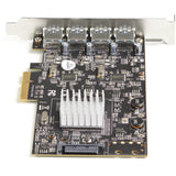 StarTech.com 4-Port USB PCIe Card - 10Gbps USB 3.2 Gen 2 Type-A PCI Express Expansion Card with 2 Controllers - 4x USB-A - USB PCIe Add-On Adapter Card - Windows/Mac/Linux