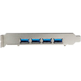 StarTech.com 4-Port USB PCIe Card - 10Gbps USB 3.2 Gen 2 Type-A PCI Express Expansion Card with 2 Controllers - 4x USB-A - USB PCIe Add-On Adapter Card - Windows/Mac/Linux