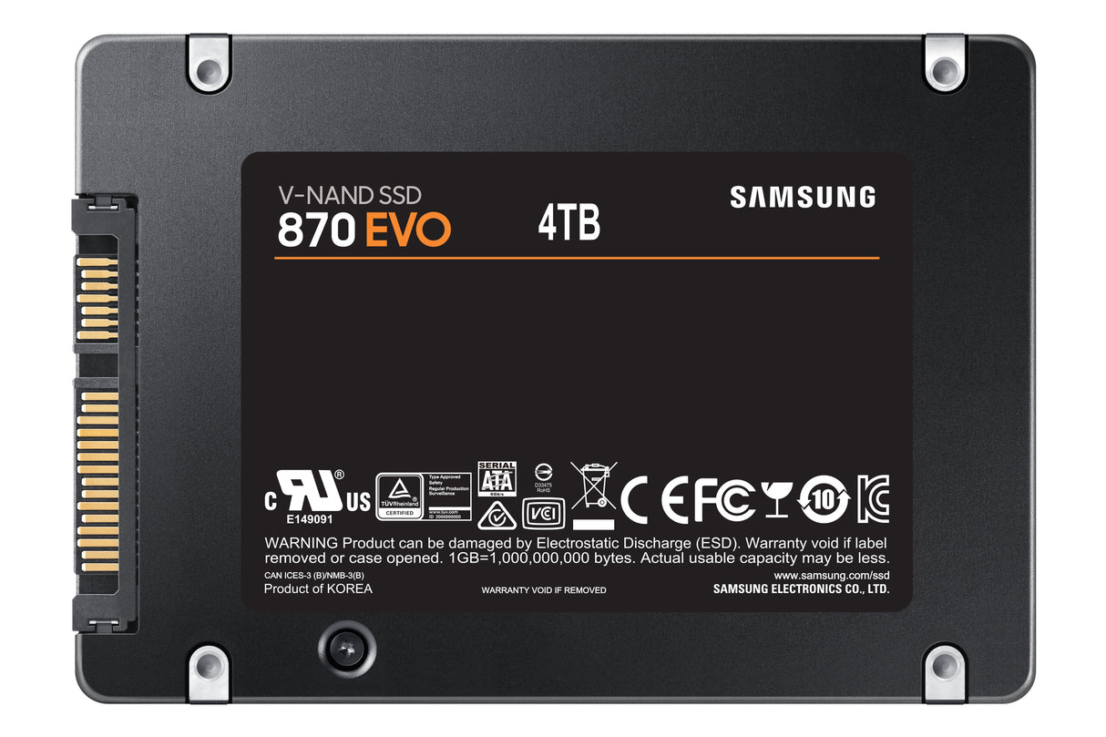 Samsung 870 EVO 4 TB 2.5" Serial ATA III V-NAND