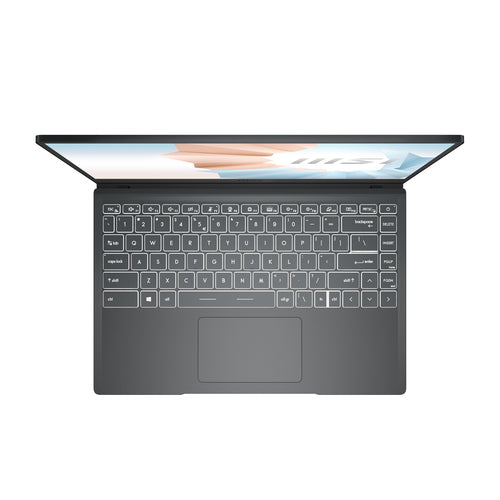 MSI Modern 14 B11MOU-480CA laptop Intel® Core™ i7 i7-1165G7 35.6 cm (14") Full HD 8 GB DDR4-SDRAM 512 GB SSD Wi-Fi 6 (802.11ax) Windows 10 Home Grey